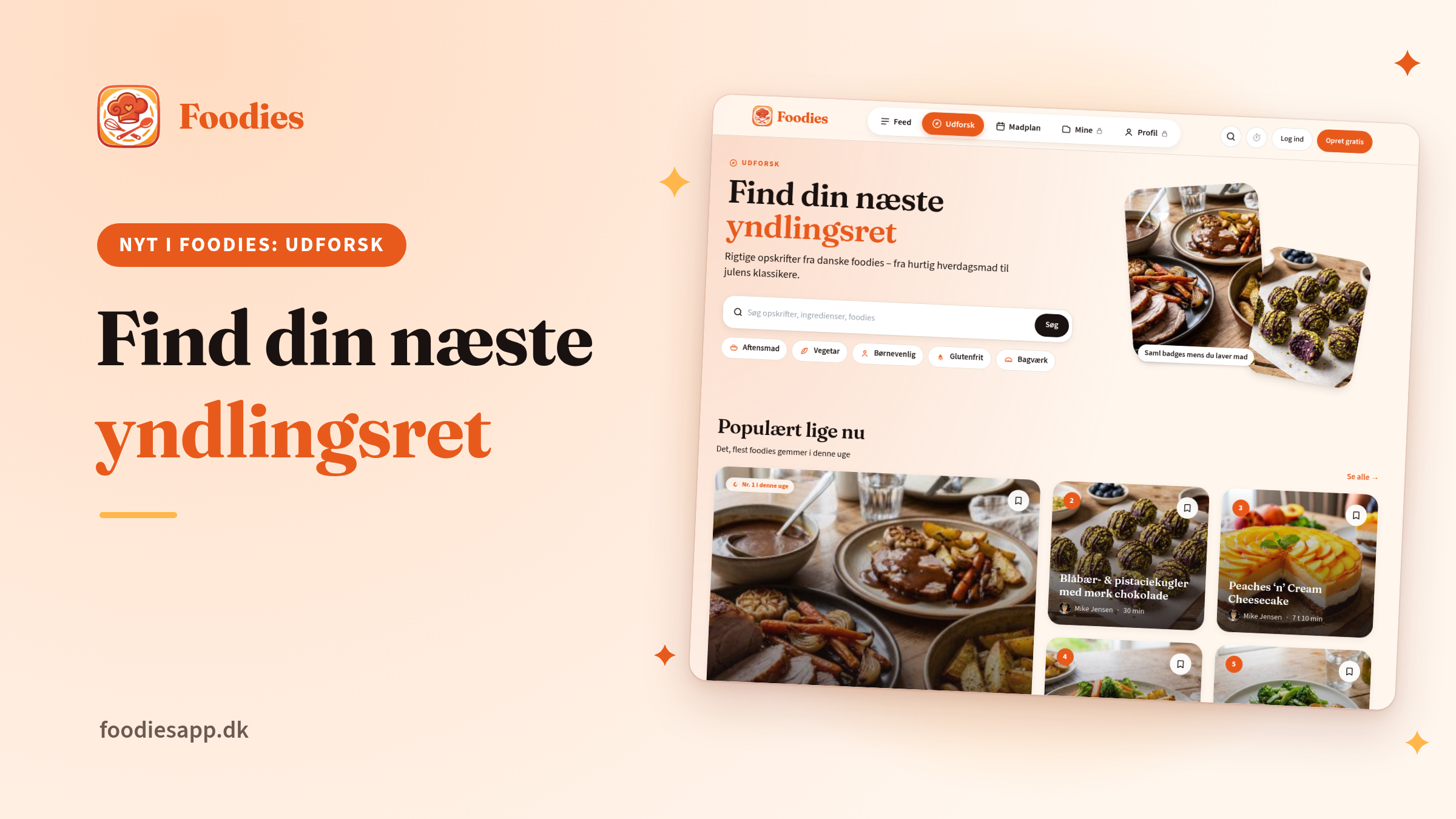 Find din næste yndlingsret: Udforsk er landet i Foodies